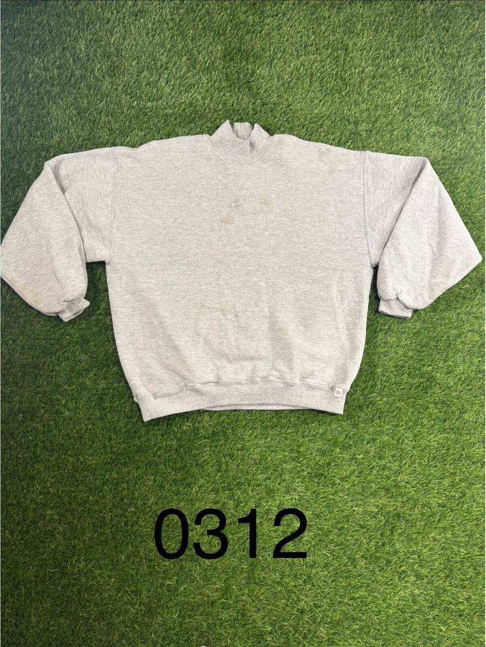 Y2k Russell Athletic Gray Pullover Sweatshirt Size L